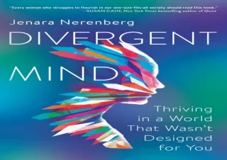 [❤ PDF ⚡] DOWNLOAD Divergent Mind: Thriving in a World That Wasn't Designed for You epub