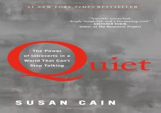 [✔ PDF READ ✔] Free Quiet: The Power of Introverts in a World That Can't Stop Talking full