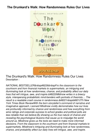[PDF⚡READ❤ONLINE] The Drunkard's Walk: How Randomness Rules Our Lives