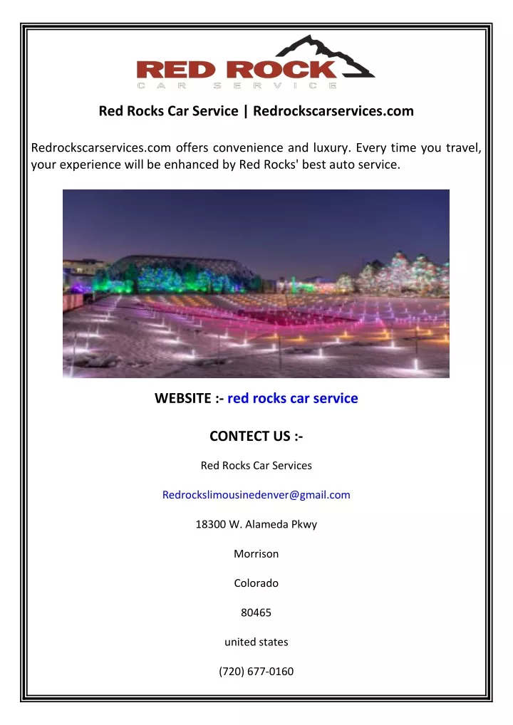 red rocks car service redrockscarservices com