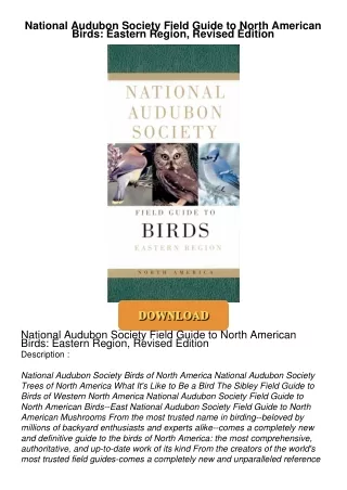 Audiobook⚡ National Audubon Society Field Guide to North American Birds: Eastern Region,