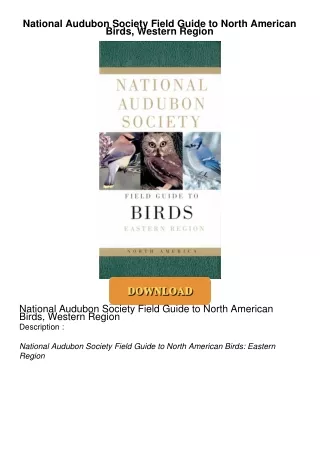 get⚡[PDF]❤ National Audubon Society Field Guide to North American Birds, Western Region