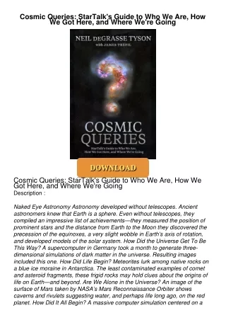 Audiobook⚡ Cosmic Queries: StarTalk's Guide to Who We Are, How We Got Here, and Where