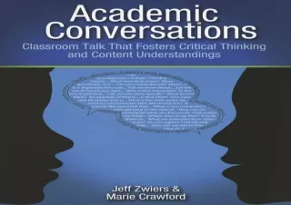 ❤ PDF ❤ DOWNLOAD FREE Academic Conversations bestseller