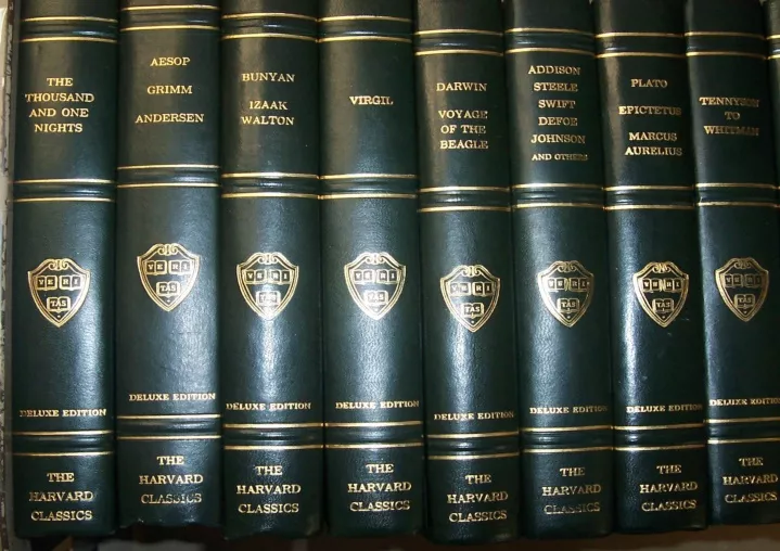 the harvard classics deluxe edition registered