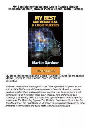 [PDF⚡READ❤ONLINE]  My Best Mathematical and Logic Puzzles (Dover Recreational Math) (Dover Puzzle