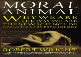 ✔ EPUB DOWNLOAD ✔ The Moral Animal: Why We Are, the Way We Are: The New Science of Evoluti