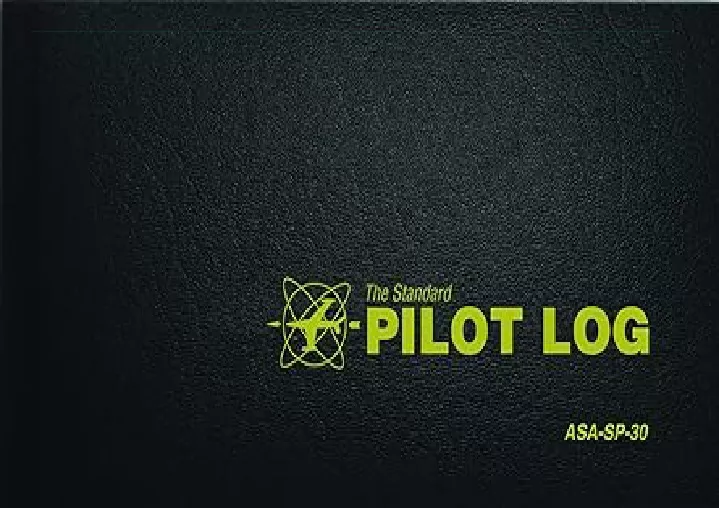 the standard pilot log black asa sp 30 standard