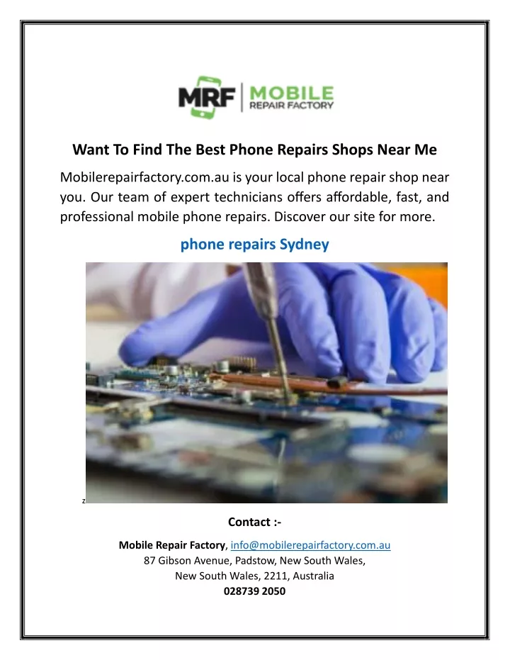 want to find the best phone repairs shops near me