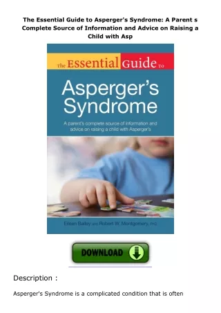 The-Essential-Guide-to-Aspergers-Syndrome-A-Parent-s-Complete-Source-of-Information-and-Advice-on-Raising-a-Child-with-A