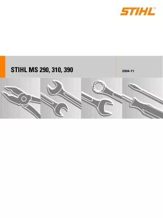 Stihl MS 310 Chainsaw Service Repair Manual