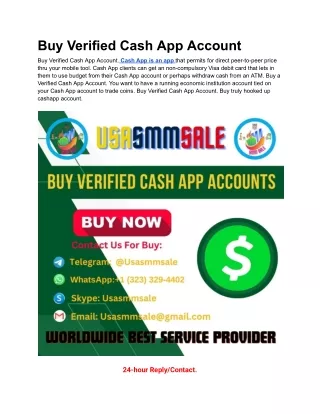 Buy Verified Cash App Accounts