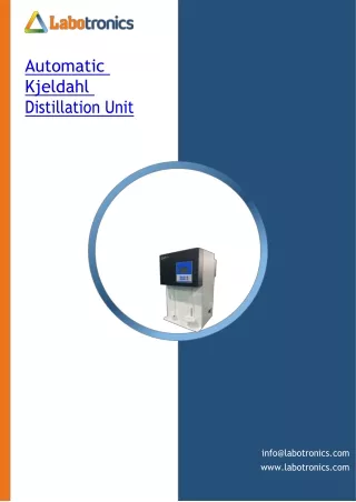 automatic kjeldahl distillation unit