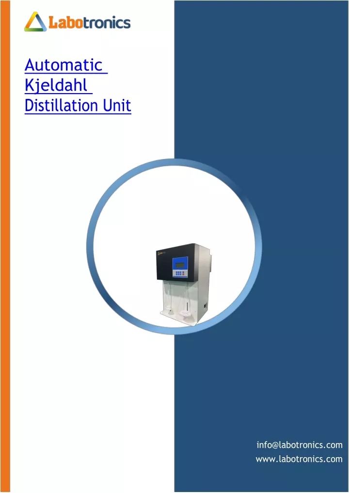 automatic kjeldahl distillation unit