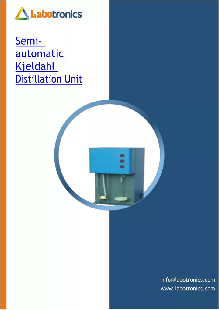 semi automatic kjeldahl distillation unit