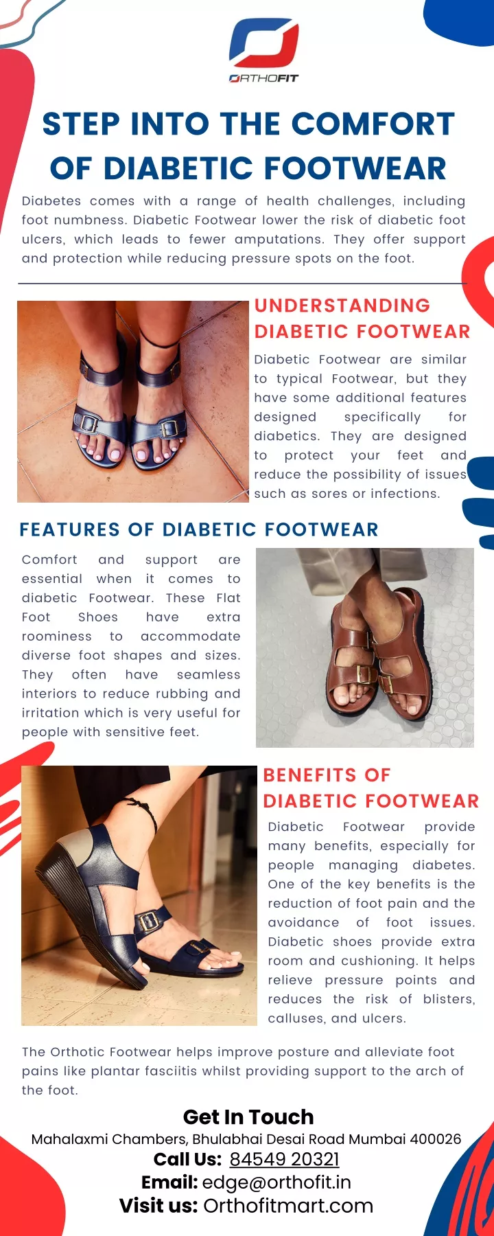 step into the comfort of diabetic footwear
