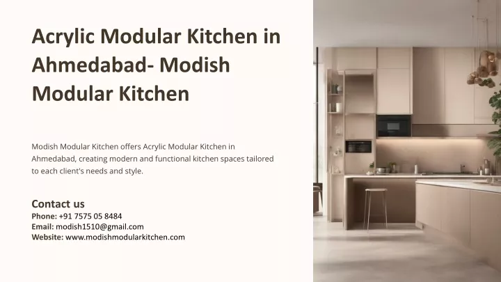 acrylic modular kitchen in ahmedabad modish
