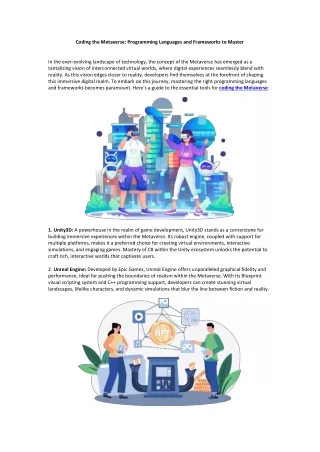 coding the metaverse programming languages