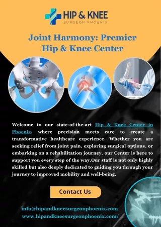 Joint Harmony Premier Hip & Knee Center In Phoniex