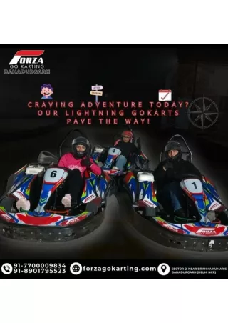 Craving adventure today? Our lightning go karts pave the way!