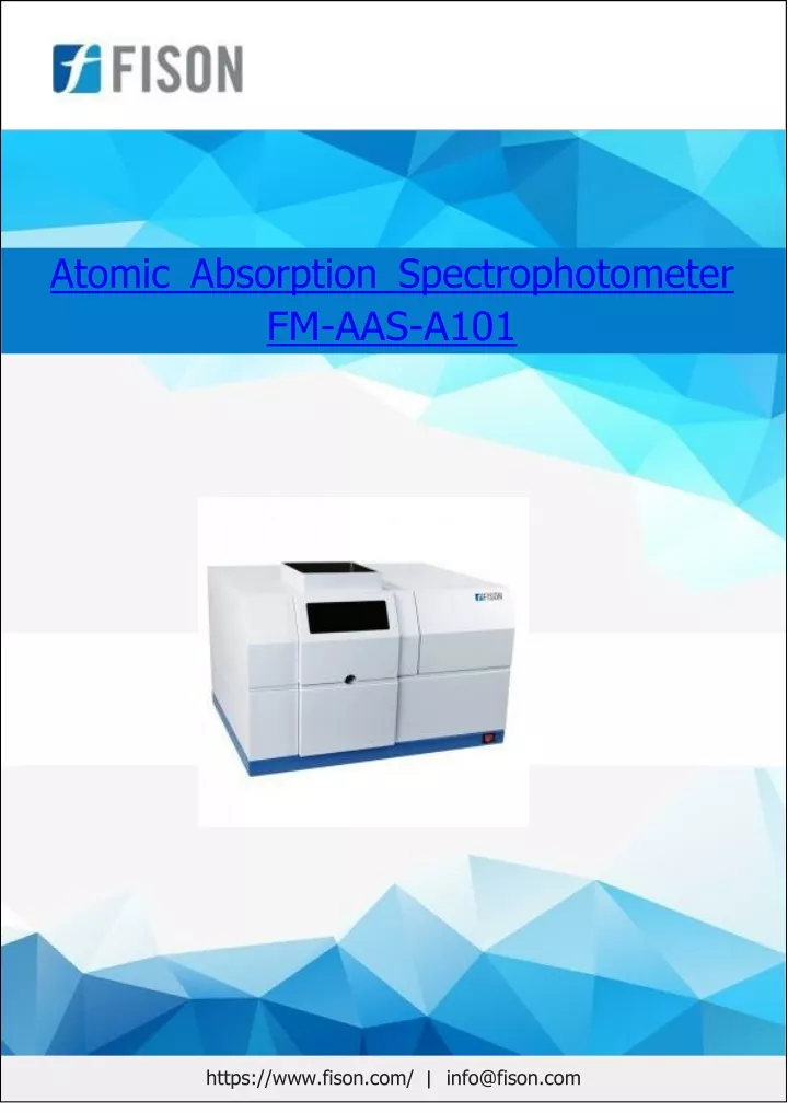 atomic absorption spectrophotometer fm aas a101
