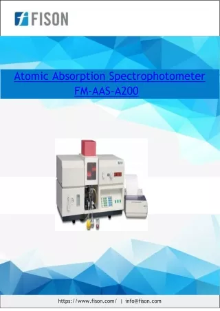 atomic absorption spectrophotometer fm aas a200