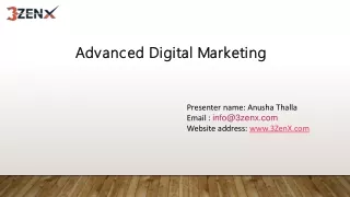 Advanced Digital Marketing.3zen
