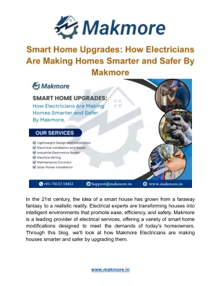 Smart Home Upgrades_ How Electricians Are Making Homes Smarter and Safer By Makmore