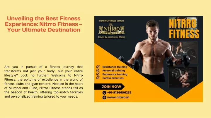 unveiling the best fitness experience nitrro