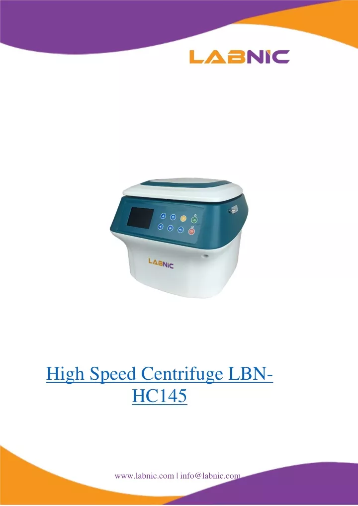 high speed centrifuge lbn hc145