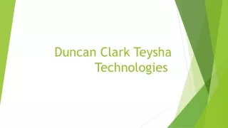 Duncan Clark Teysha Technologies