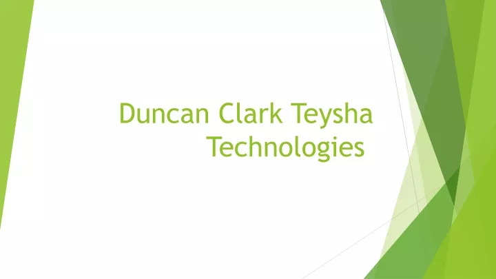 duncan clark teysha technologies