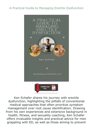 (❤️pdf)full✔download A Practical Guide to Managing Erectile Dysfunction