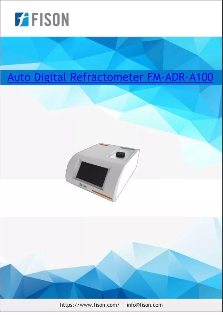 auto digital refractometer fm adr a100
