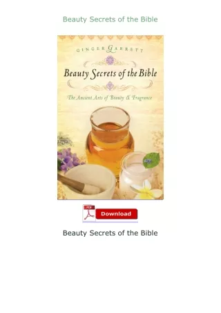 [PDF]❤READ⚡ Beauty Secrets of the Bible