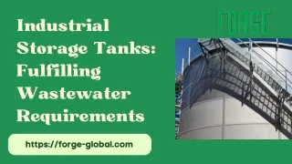Enhance Efficiency with FORGE Industrial Storage Tanks