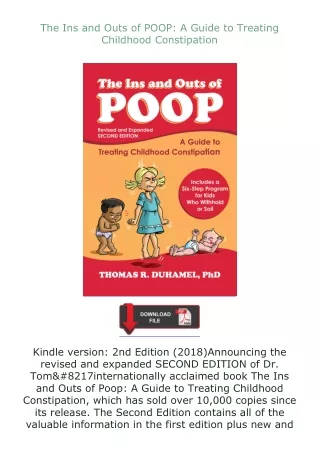 Download⚡ The Ins and Outs of POOP: A Guide to Treating Childhood Constipation