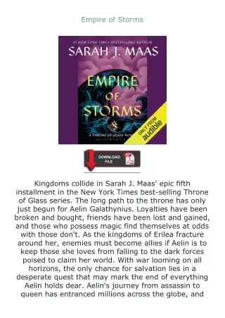 Pdf⚡(read✔online) Empire of Storms