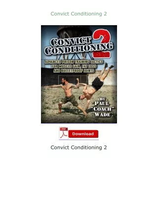 PDF✔Download❤ Convict Conditioning 2