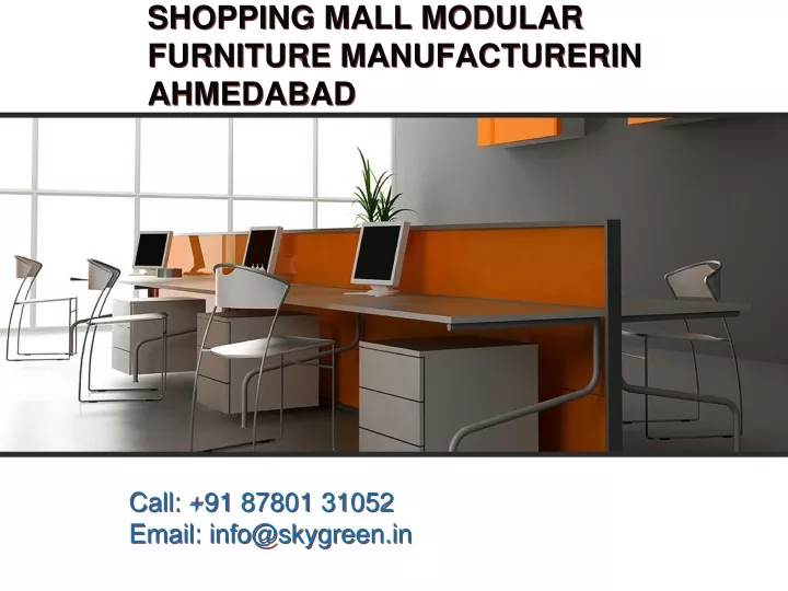 shopping mall modular furniture manufacturer in ahmedabad