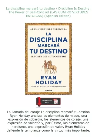 Download⚡PDF❤ La disciplina marcará tu destino / Discipline Is Destiny: The Power of Self-Cont rol (LAS CUATRO