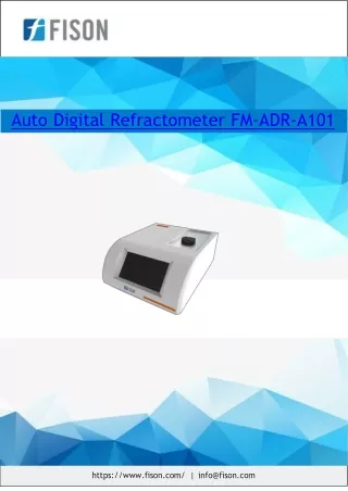 auto digital refractometer fm adr a101