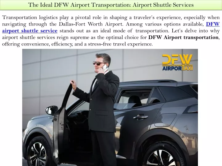 the ideal dfw airport transportation airport