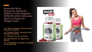 Essential Keto Gummies Australia