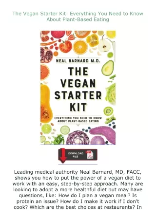 ❤️get (⚡️pdf⚡️) download The Vegan Starter Kit: Everything You Need to Know About Plant-Based Eating