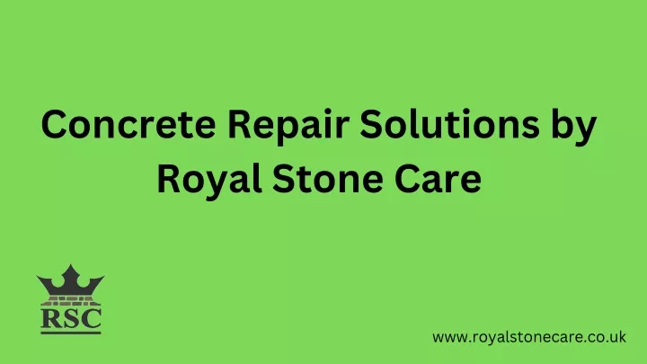 concrete repair solutions by royal stone care