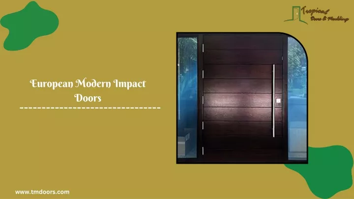 european modern impact doors