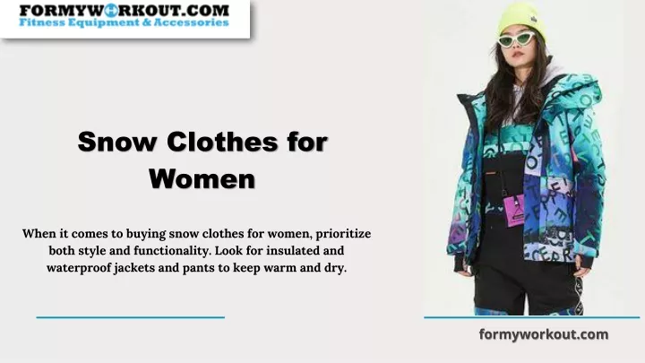 snow clothes for women