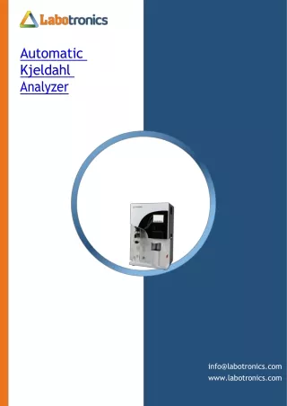 automatic kjeldahl analyzer
