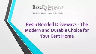 Resin Bonded Driveways - The Modern and Durable Choice for Your Kent Home